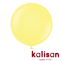 Kalisan Standard 36" Macaron Yellow Latex Balloons 2pk
