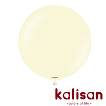 Kalisan Standard 36" Macaron Pale Yellow Latex Balloons 2pk
