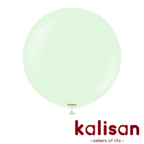 Kalisan Standard 36" Macaron Pale Green Latex Balloons 2pk