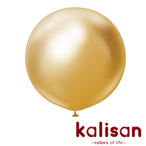 Kalisan 36" Mirror Gold Latex Balloons 2pk