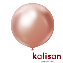 Kalisan 36" Mirror Rose Gold Latex Balloons 2pk