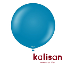 Kalisan Retro 36" Deep Blue Latex Balloons 2pk