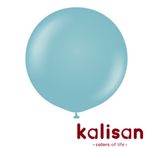 Kalisan Retro 36" Blue Glass Latex Balloons 2pk