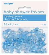 Baby Shower Mini Rocking Horse Favours - Blue