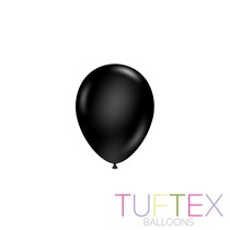 Tuftex Standard Black 5" Latex Balloons 50pk