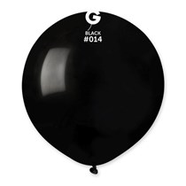 Gemar Standard Black 19" Latex Balloons 10pk