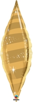 Gold 38" Foil Taper Swirl