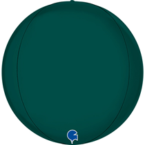 Grabo Satin Emerald Green Globe 15" Foil Balloon