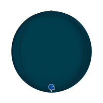 Grabo Satin Petrol Blue Globe 15" Foil Balloon