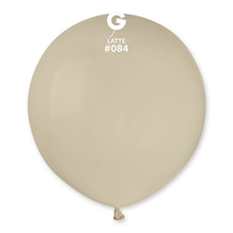 Gemar Standard Latte 19" Latex Balloons 10pk