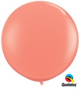 Coral Round 3ft Latex Balloons 2pk