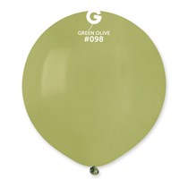 Gemar Standard Olive 19" Latex Balloons 25pk