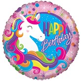 Happy Birthday Unicorn 18" Foil Balloon