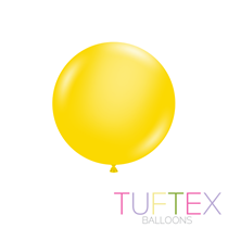 Tuftex Standard Yellow, 17" Latex Balloons 50pk