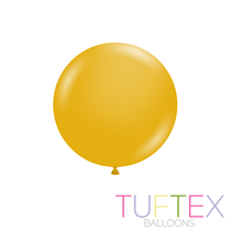 Tuftex Standard Mustard 17" Latex Balloons 50pk