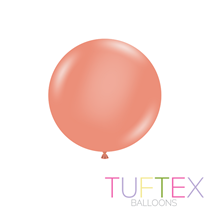 Tuftex Metallic Rose Gold 17" Latex Balloons 50pk