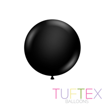Tuftex Standard Black 17" Latex Balloons 50pk
