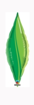 Green Leaf 13" Foil Taper Swirl - Air Fill