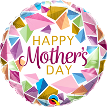 Mother's Day Colourful Gems 18" Foil Balloon