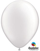 Qualatex Pearl 11" Pearl White Latex Balloons 6pk