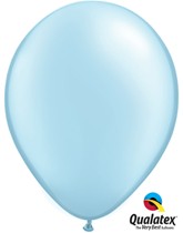 Qualatex Pearl 11" Pearl Light Blue Latex Balloons 6pk