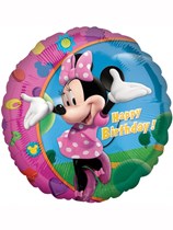 Minnie Mouse Happy Birthday 18" Round Foil Balloon