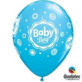 Baby Boy Dots 11" Latex Balloons 6pk