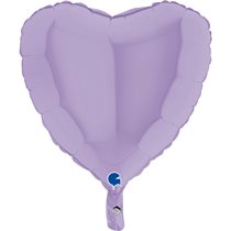 Pastel Matte Lilac 18" Heart Foil Balloon
