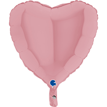 Pastel Matte Pink 18" Heart Foil Balloon