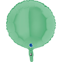 Pastel Matte Green 18" Round Foil Balloon