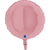 Pastel Matte Pink 18" Round Foil Balloon