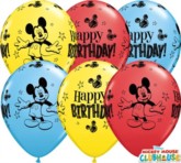 Mickey Happy Birthday 11" Latex Balloons 25pk