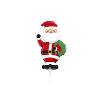 Christmas Santa 14" Mini Foil Balloon