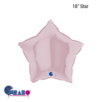 Grabo Pastel Pink 18" Star Foil Balloon