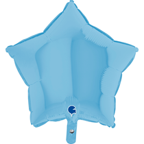 Pastel Matte Blue 18" Star Foil Balloon