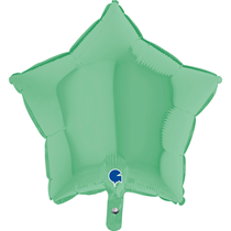 Pastel Matte Green 18" Star Foil Balloon