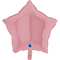 Pastel Matte Pink 18" Star Foil Balloon