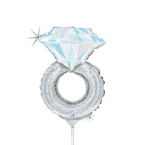 Engagement Diamond Ring 14 Inch Foil Balloon