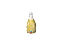 Gold Bubbly Wine Bottle 14" Mini Foil Balloon