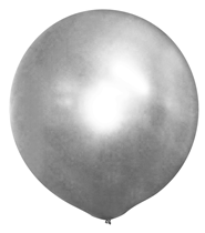 Metallic Silver 20" Latex Balloons 10pk