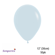 Sempertex White 12" Latex Balloons