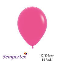 Sempertex Fashion Fuchsia 12" Latex Balloons 50pk