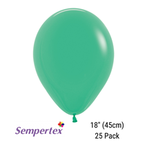 Sempertex Fashion Green 18" Latex Balloons 25pk