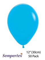 Sempertex 12" Fashion Blue Latex Balloons 50pk