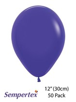 Sempertex Violet 12" Latex Balloons 50pk