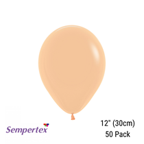 Sempertex Peach 12 inch Latex Balloons