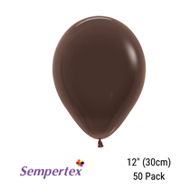 Chocolate brown 12 inch latex balloons 50 pack