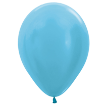 Sempertex 12" Satin Caribbean Blue Latex Balloon