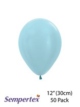 Sempertex Satin Blue 12" Latex Balloons 50pk