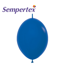 Sempertex Fashion Royal Blue 12" Link-O-Loon Latex Balloons 50pk